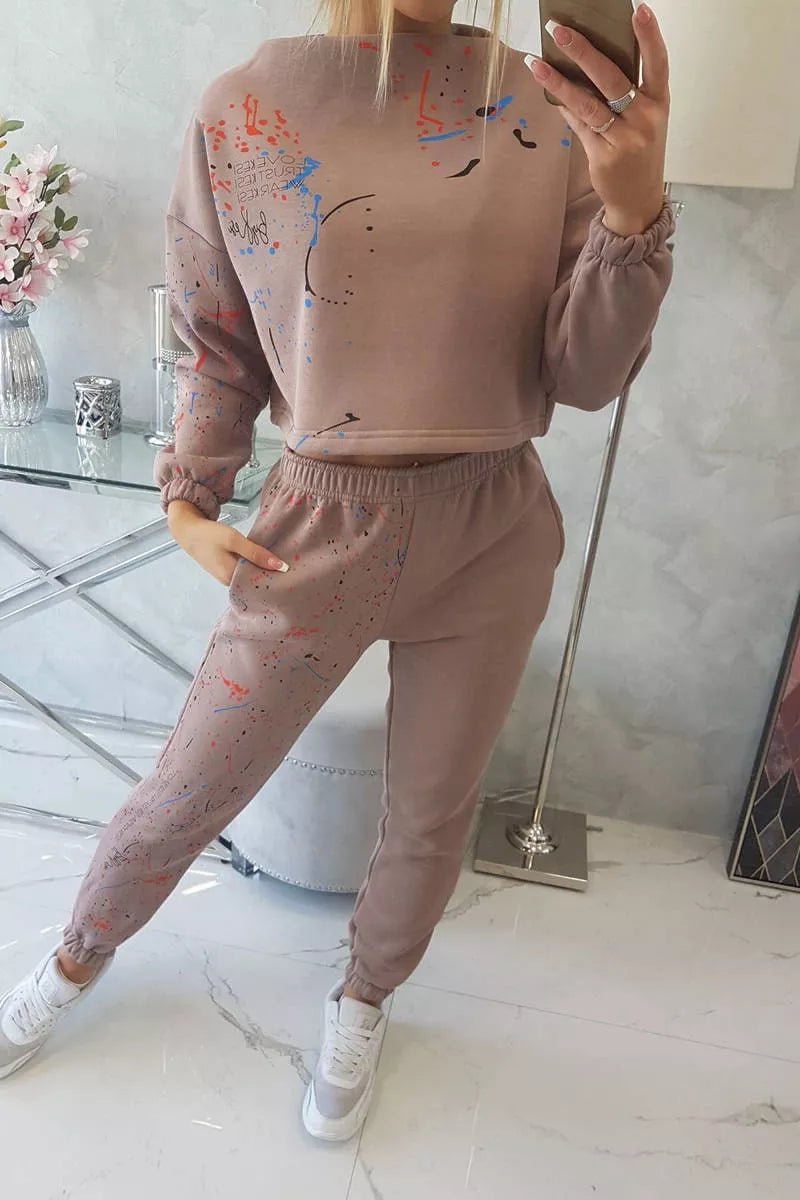 Women's brown Splash set.