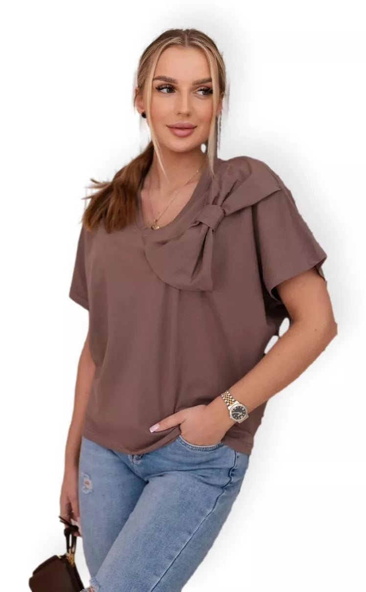 Women's brown T-shirt Korin