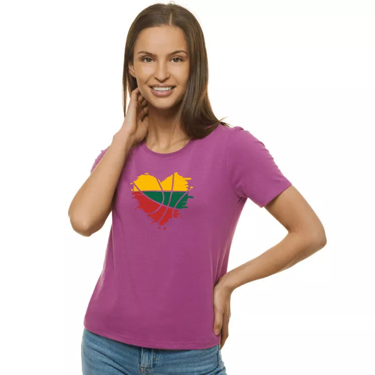 Women's lilac T-shirt LTU