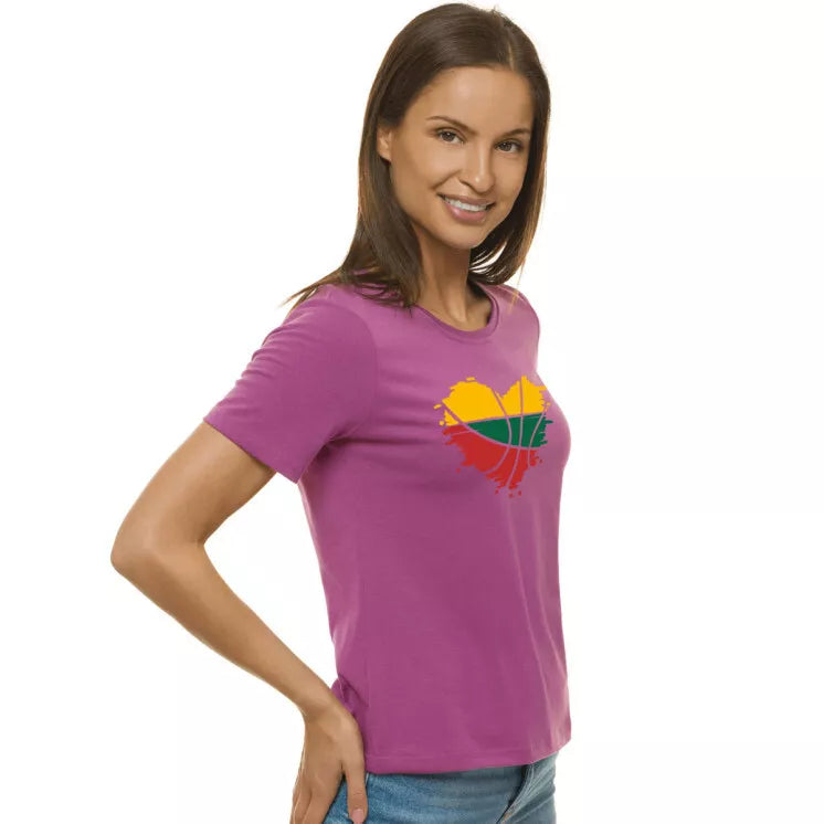 Women's lilac T-shirt LTU