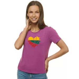 Women's lilac T-shirt LTU