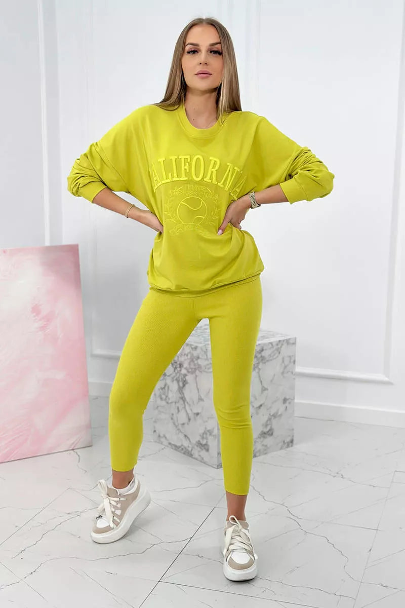 Women's yellow California set.