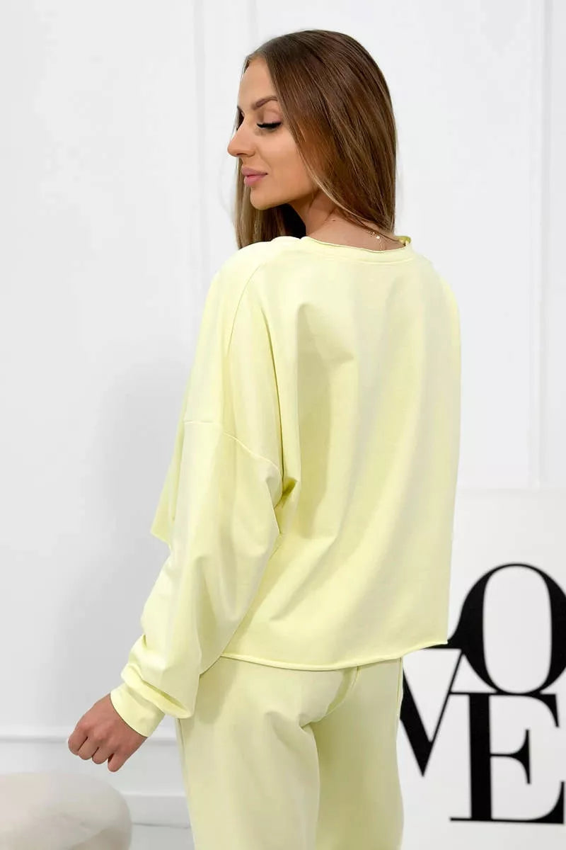 Women's yellow Evoli set.