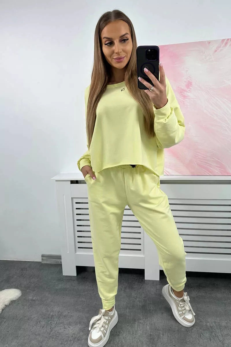 Women's yellow Evoli set.