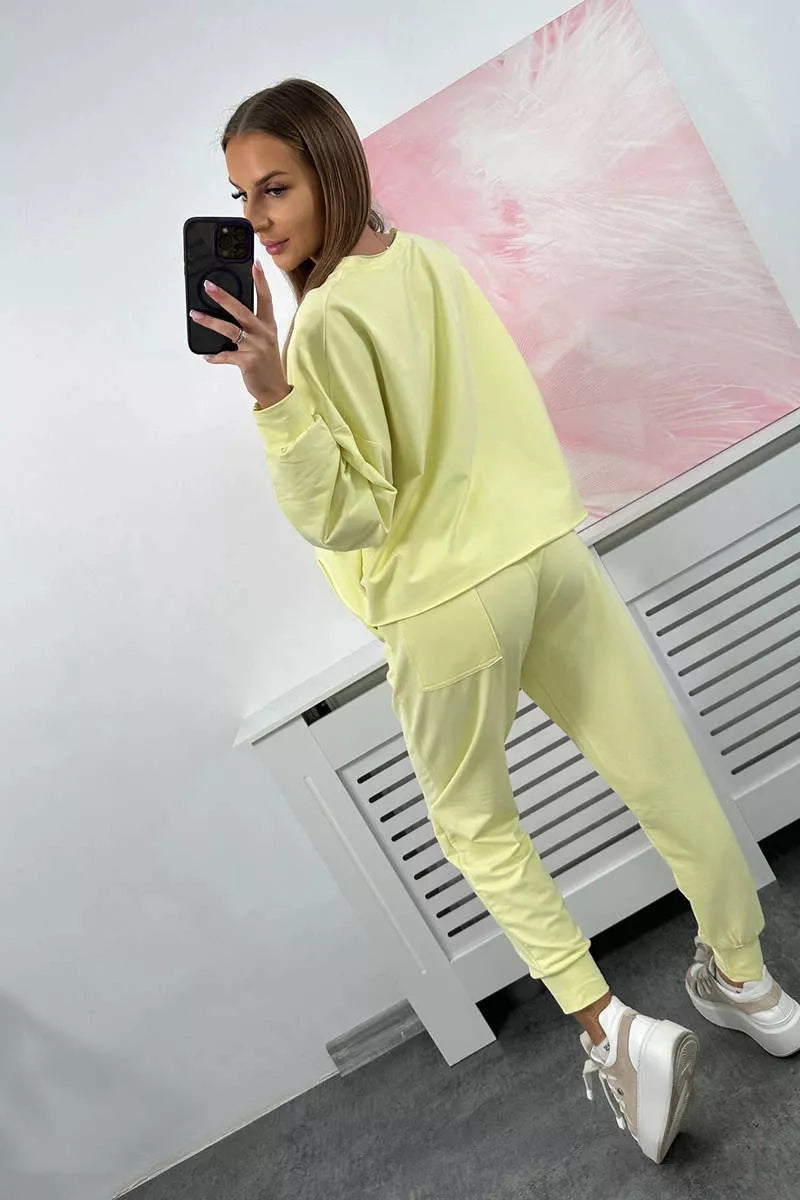 Women's yellow Evoli set.
