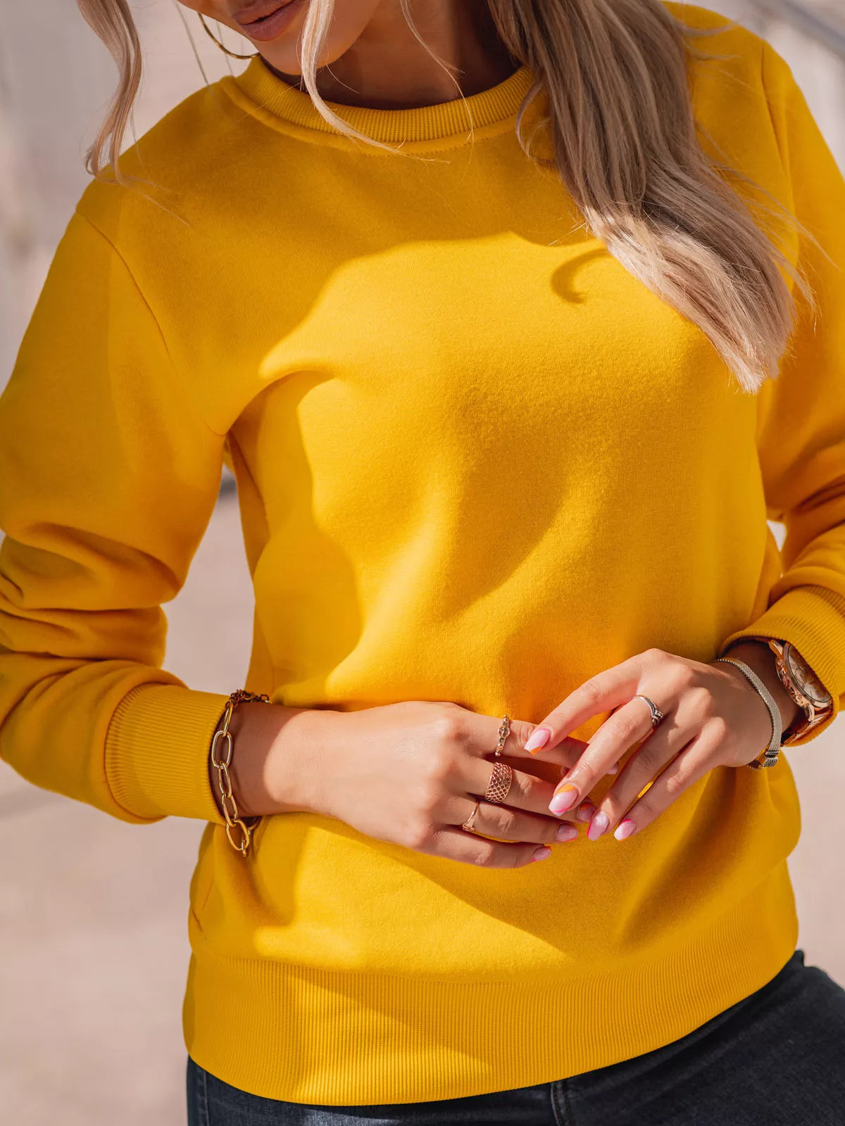Women's yellow sweater Kober