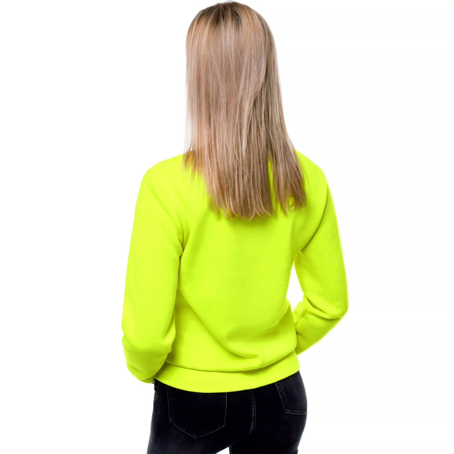 Women's yellow sweater Love