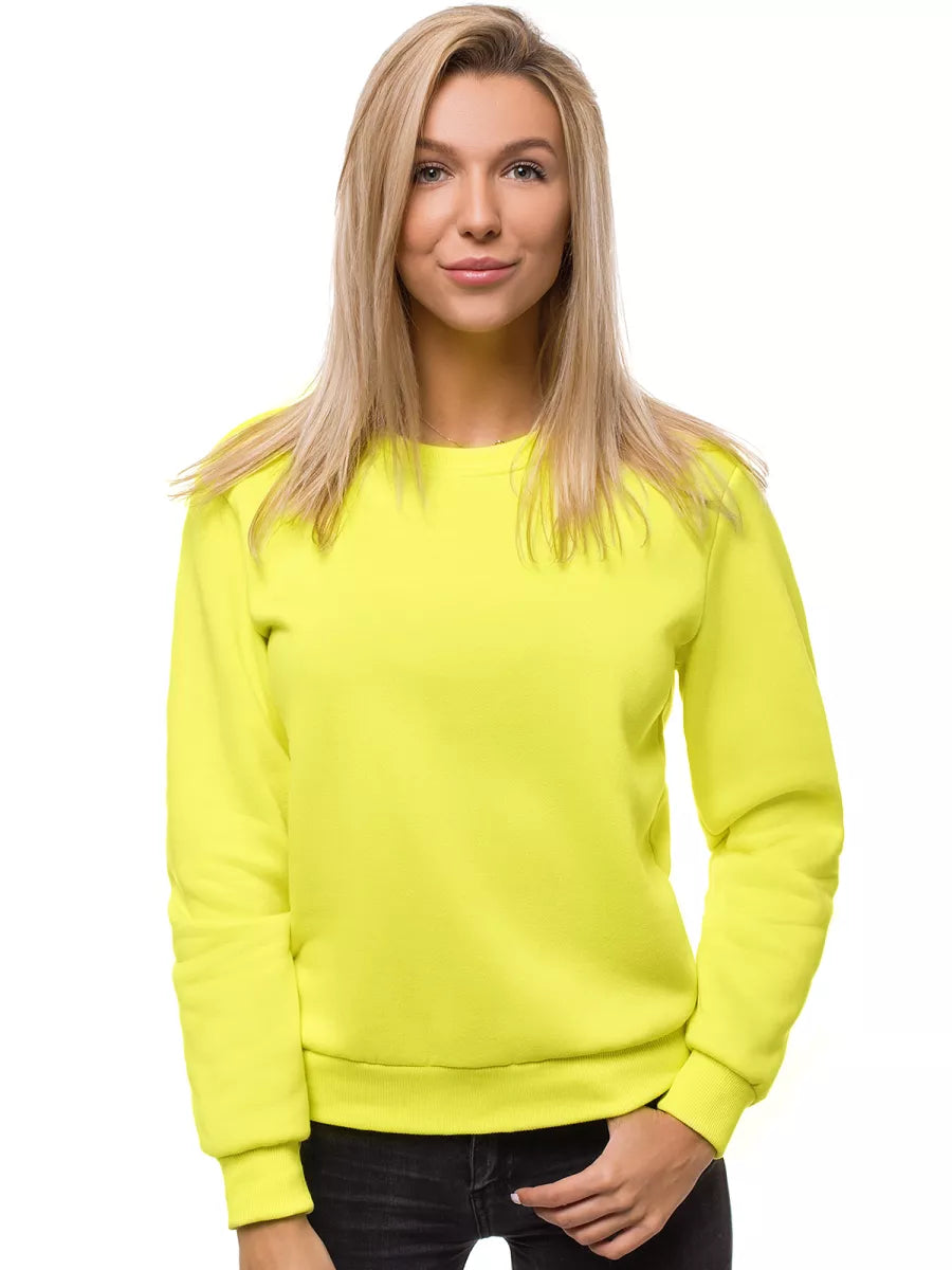 Women's yellow neon sweater Kober