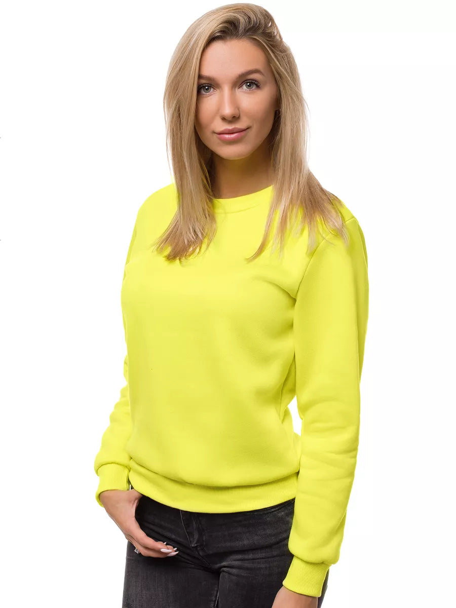 Women's yellow neon sweater Kober