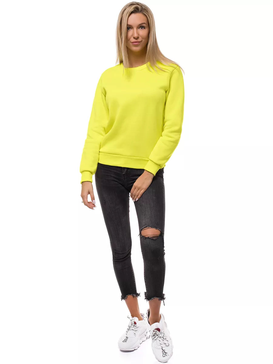 Women's yellow neon sweater Kober