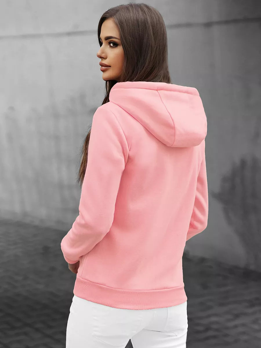 Women's light pink hoodie Look