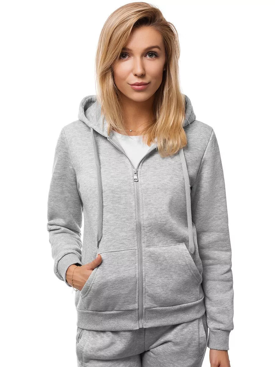 Women's hoodie in gray Look