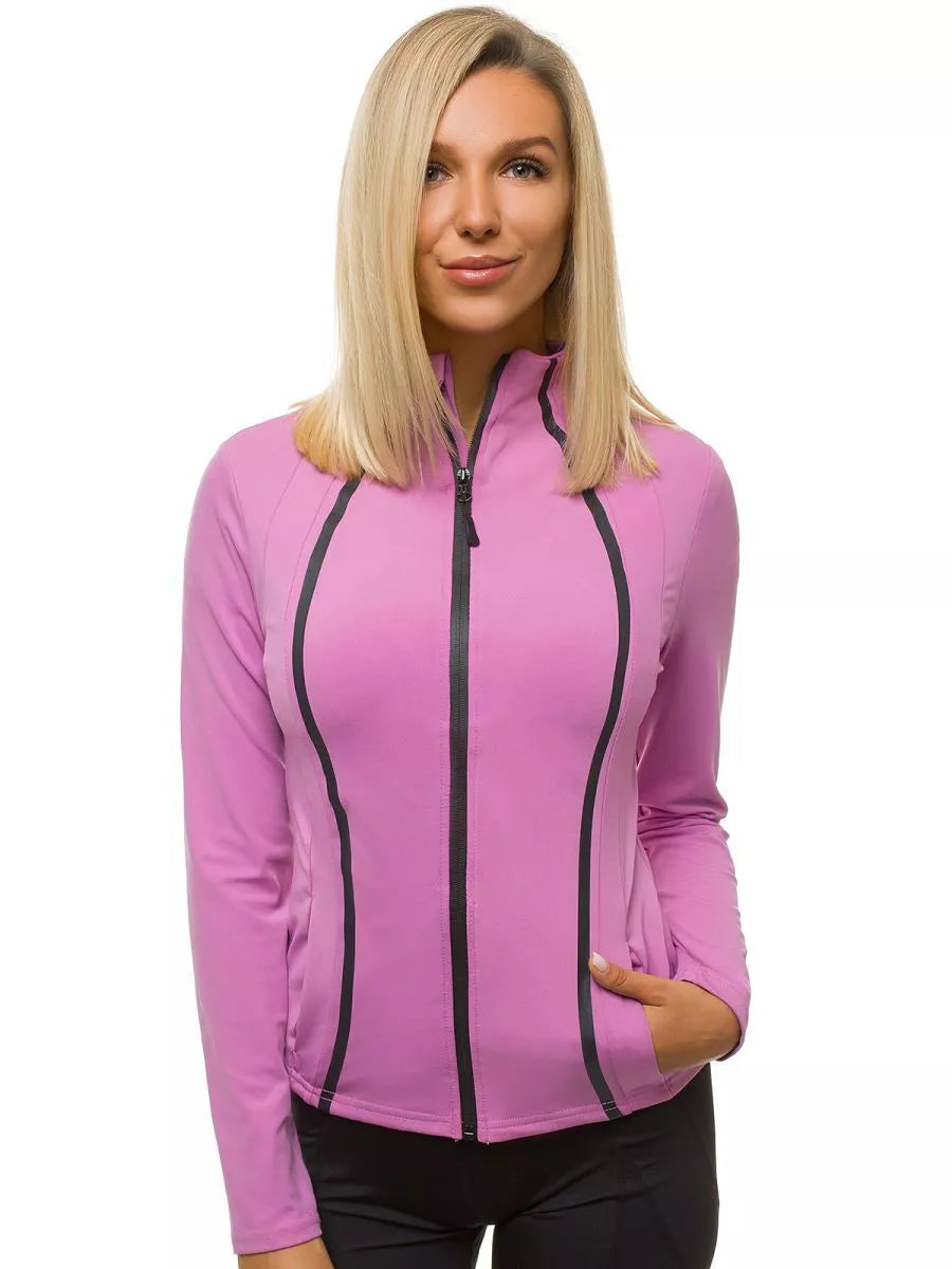 Women's sweatshirt without a hood in light purple color Lena