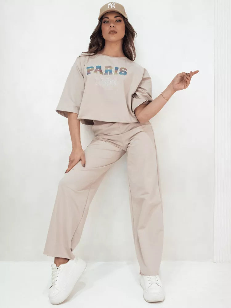 Women's light brown Rosin suit.