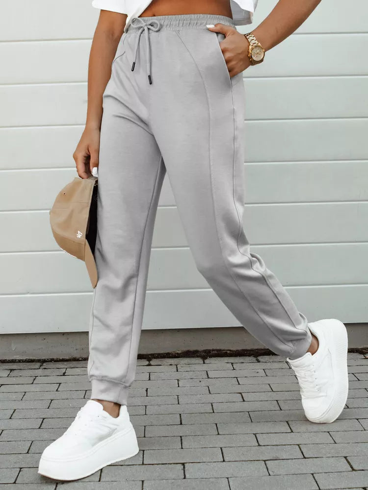 Women's light gray trousers Smil