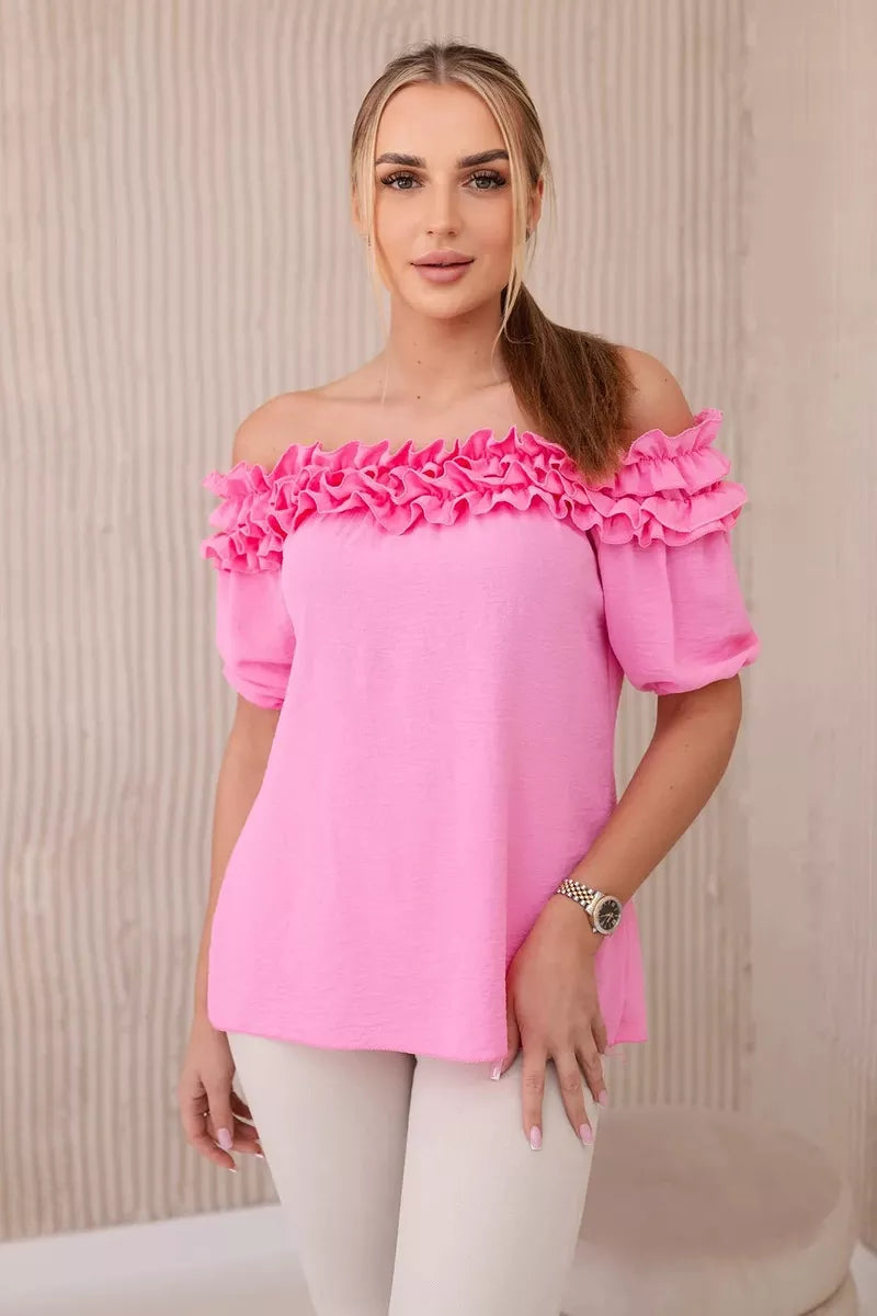 Women's light pink blouse Lorena