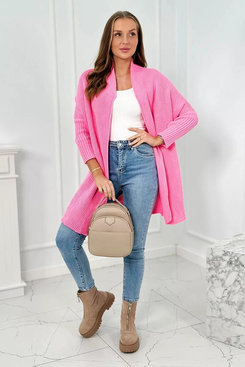 Women's light pink cardigan Nave