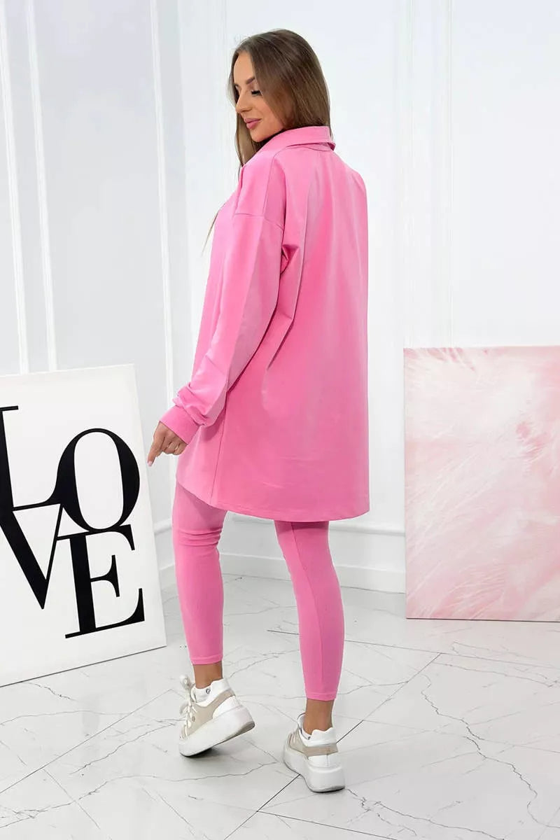 Women's light pink Triple set.