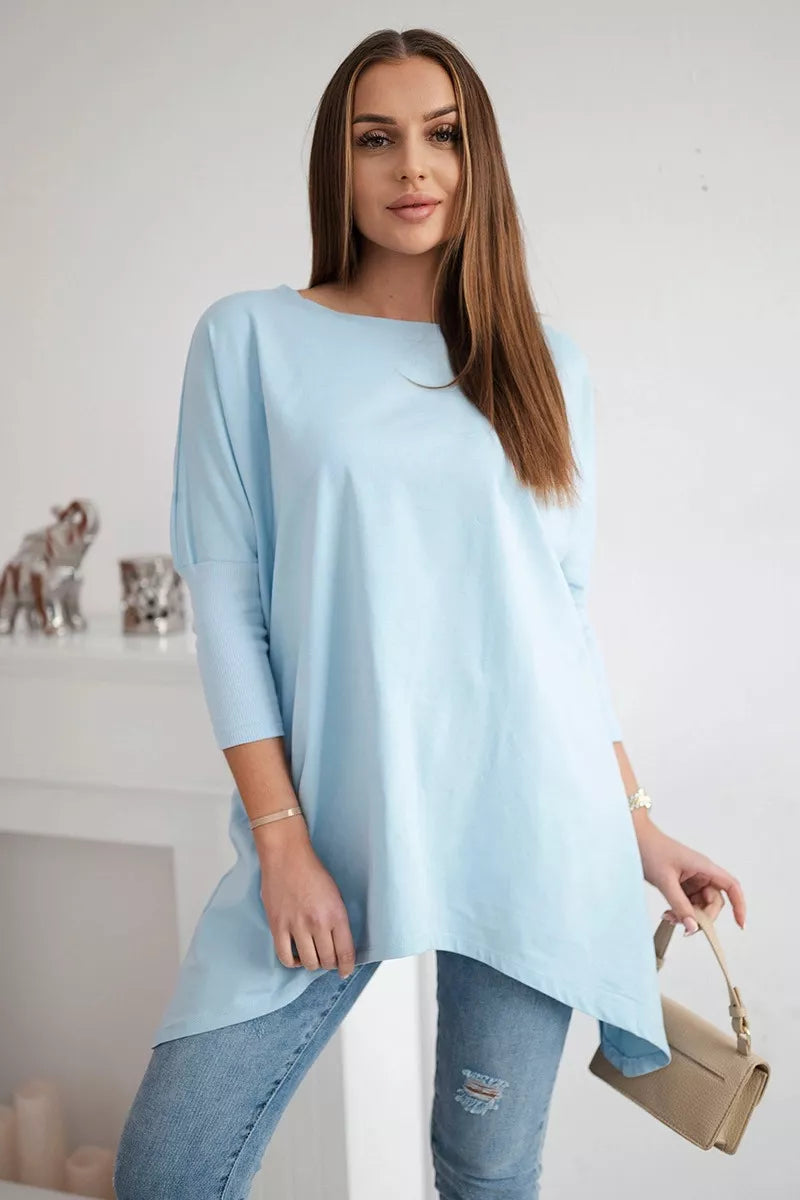 Women's light blue blouse Rosit