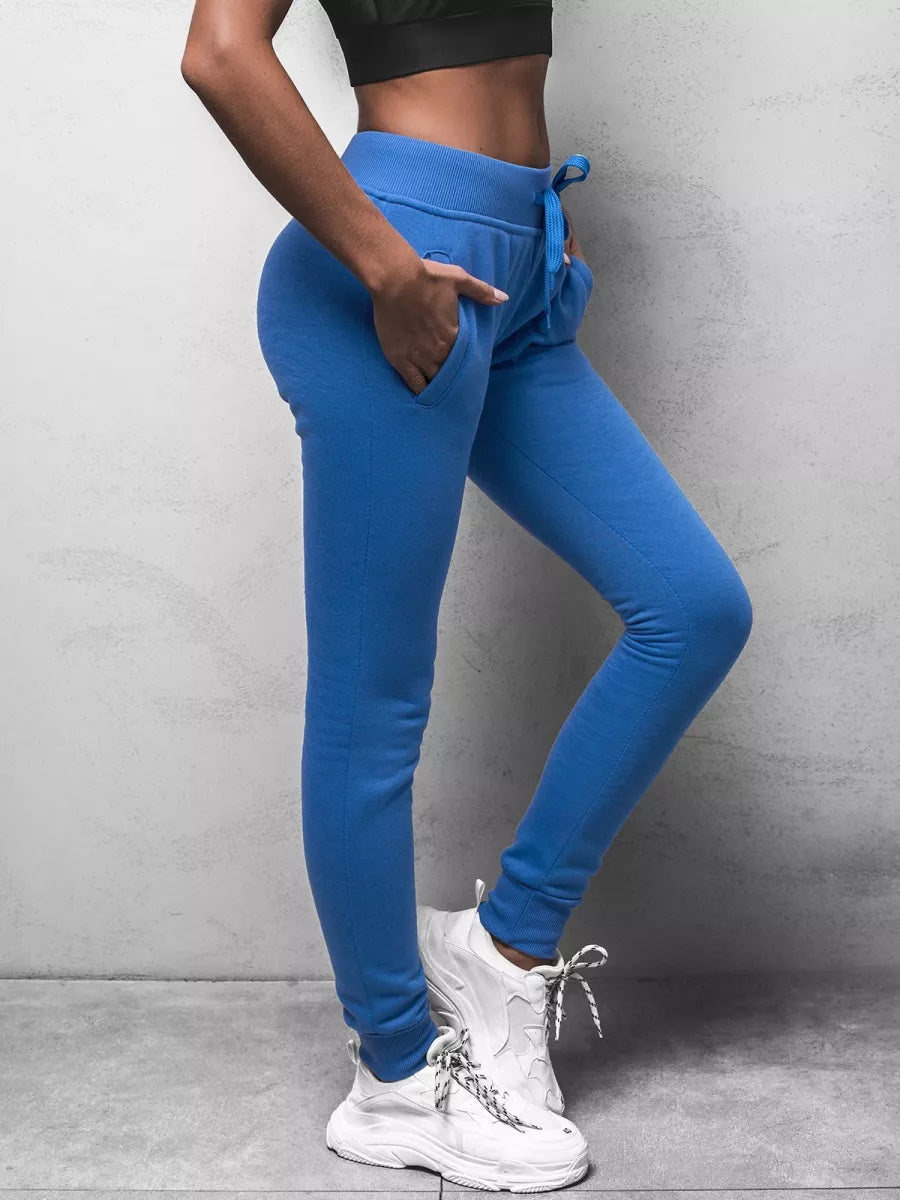 Women's light blue casual pants Flor