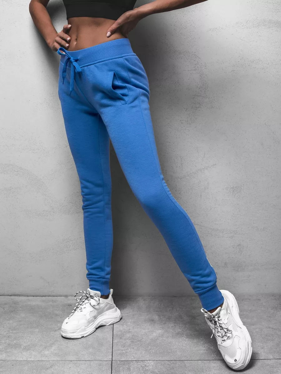 Women's light blue casual pants Flor
