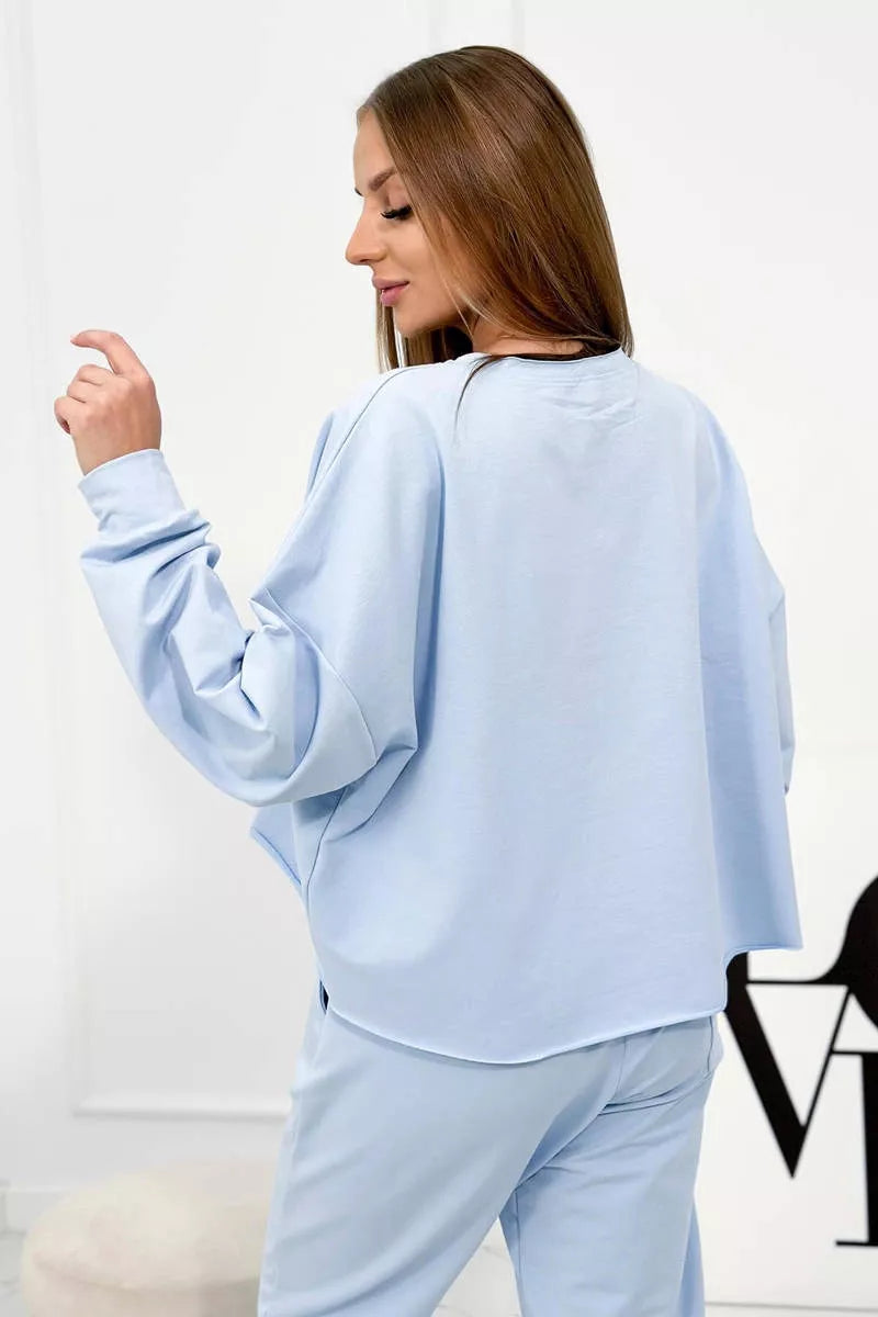 Women's light blue suit Evoli