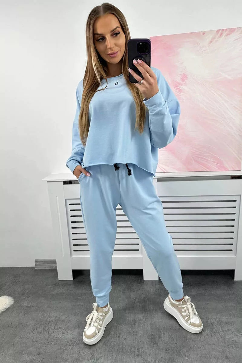 Women's light blue suit Evoli