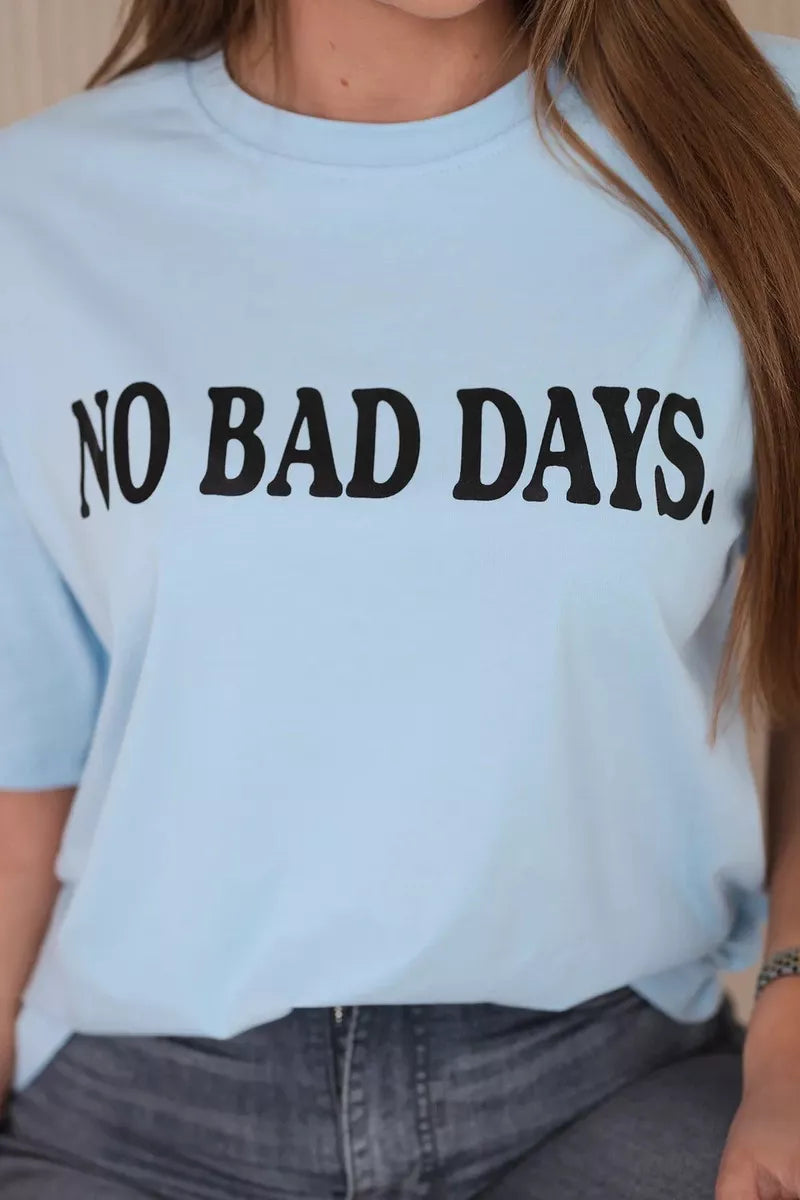 Women's light blue T-shirt Days