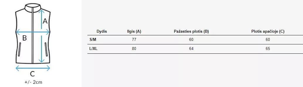 Women's long vest Nova