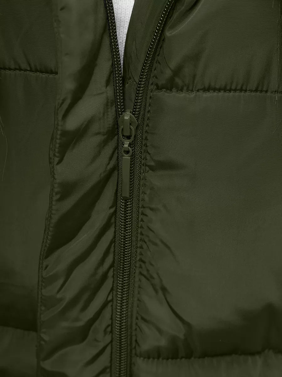 Long green women's vest Potom