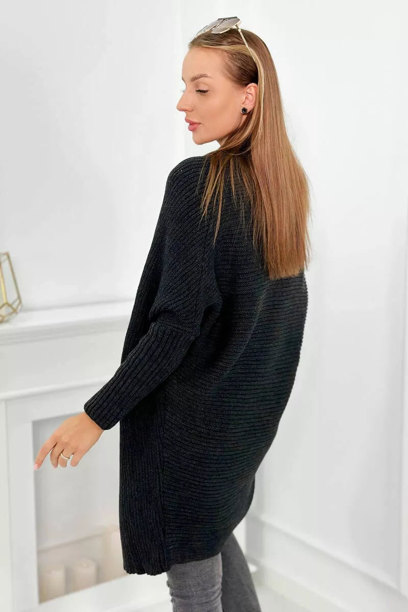 Women's graphite cardigan Nave