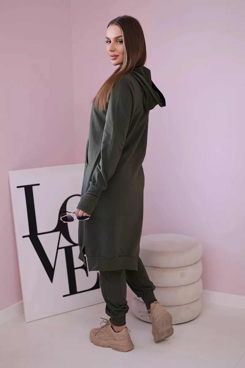 Women's khaki-colored suit Donni