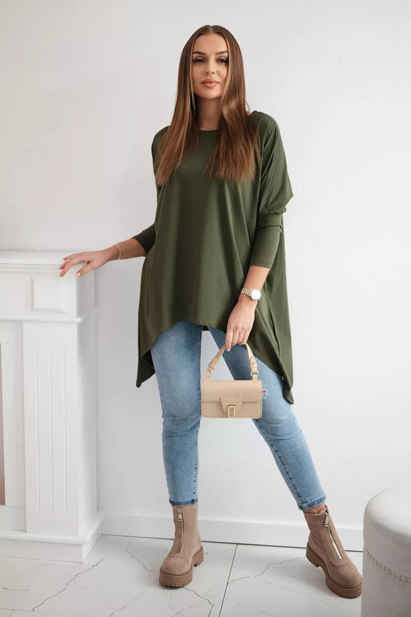 Women's khaki blouse Rosit