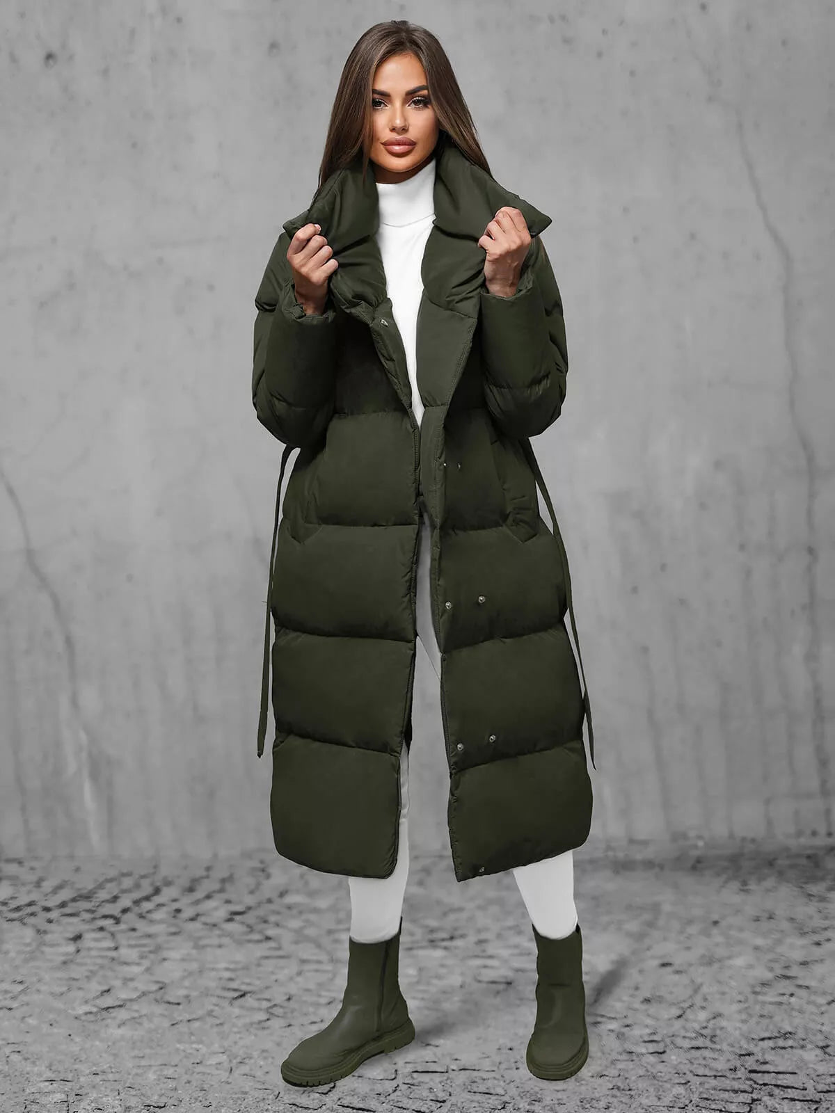 Women's khaki coat Korper