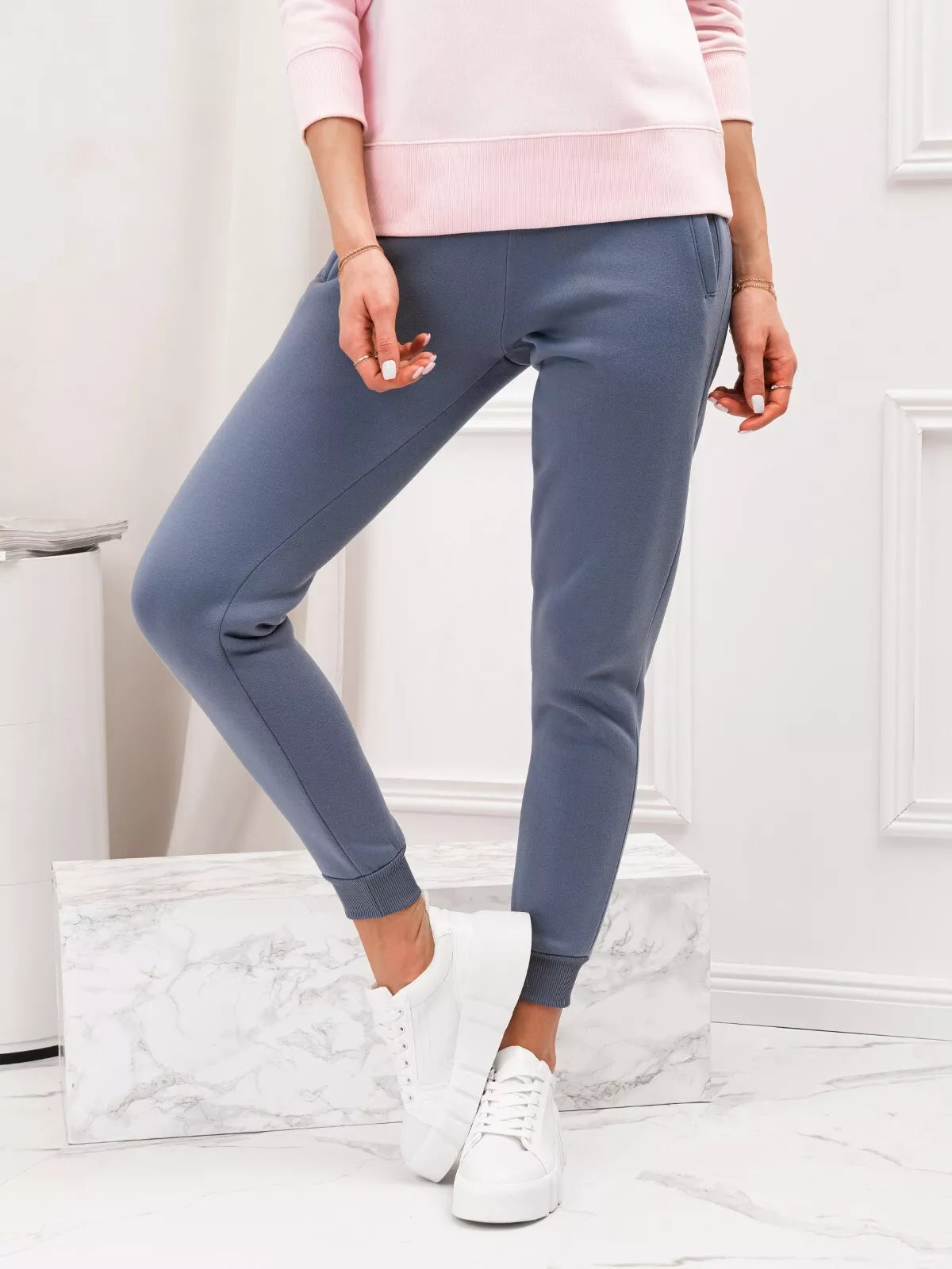 Women's blue casual pants Lilit