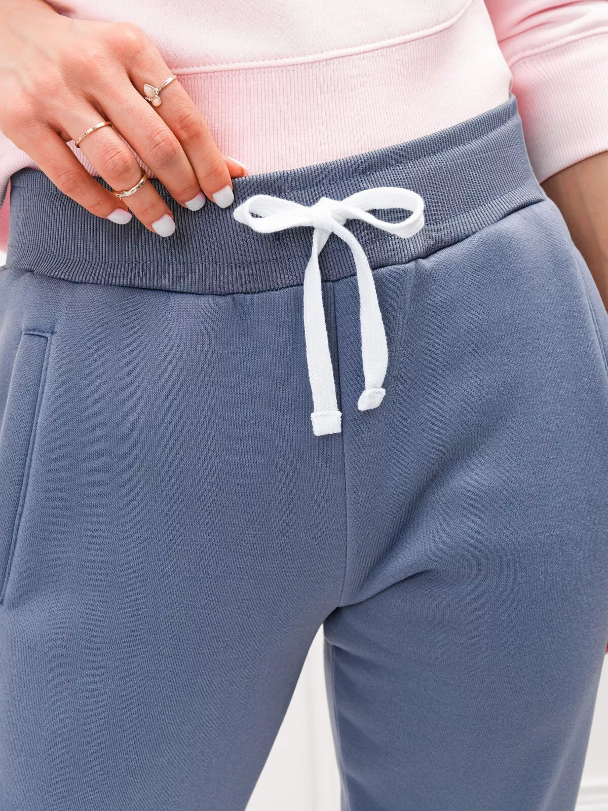 Women's blue casual pants Lilit