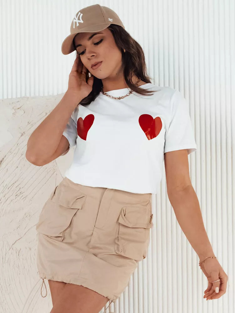 Short women's brown skirt Quilla