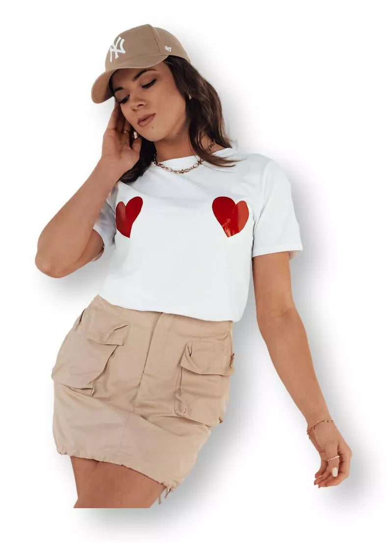 Short women's brown skirt Quilla