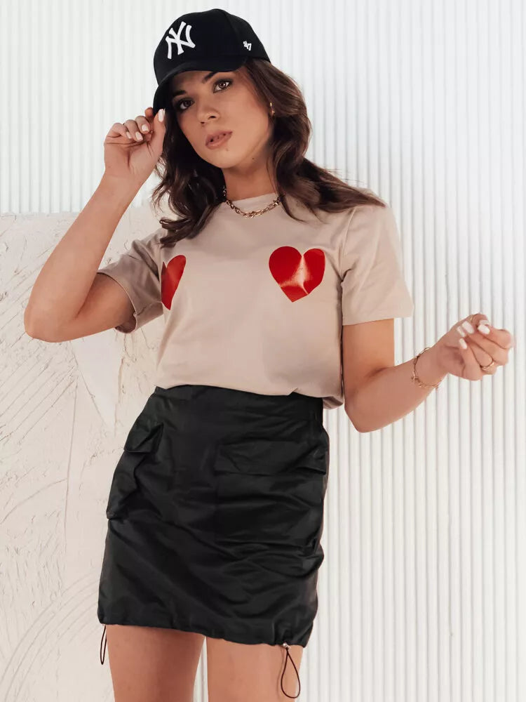 Short women's black skirt Quilla