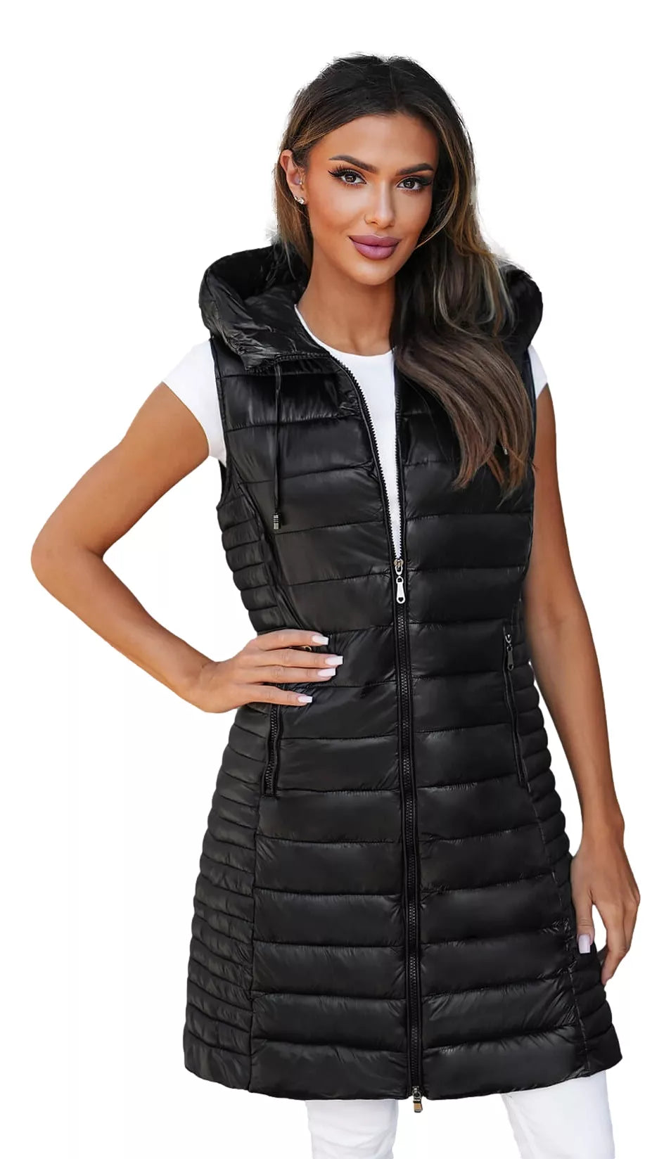 Women's hooded vest Mila