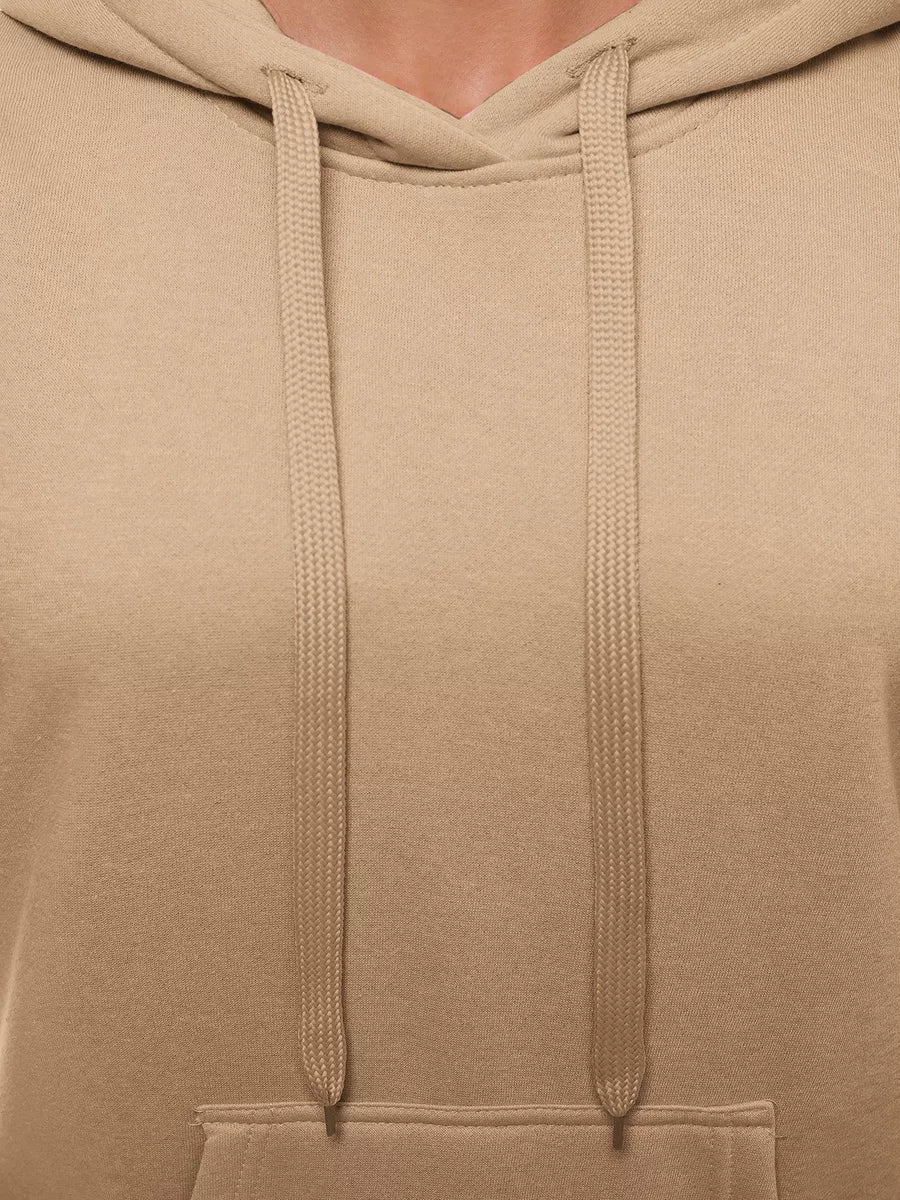 Women's brown dress with hood Megan