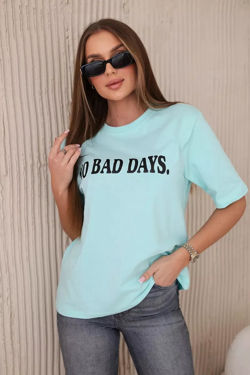 Women's mint-colored T-shirt Days