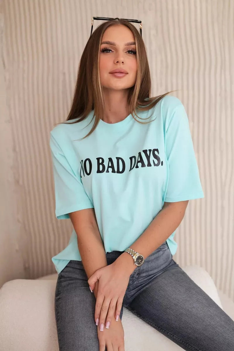 Women's mint-colored T-shirt Days