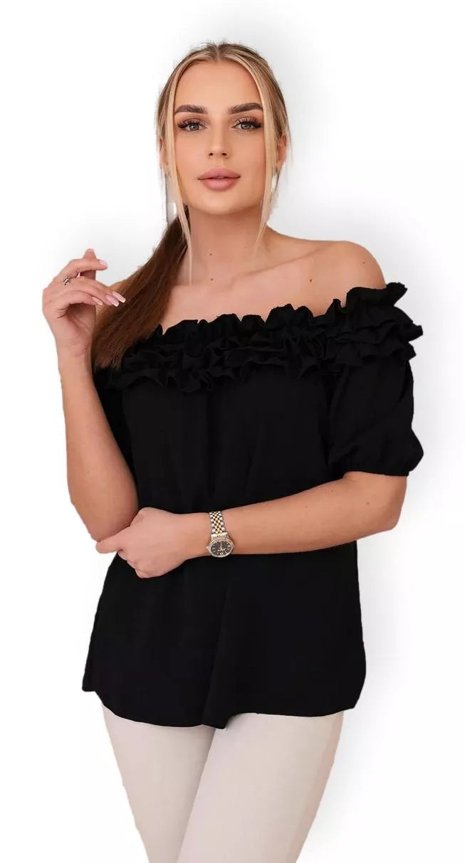 Women's black blouse Lorena