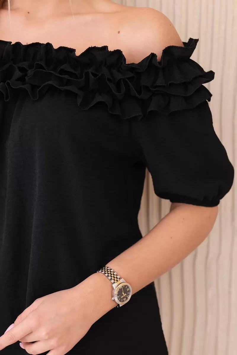 Women's black blouse Lorena