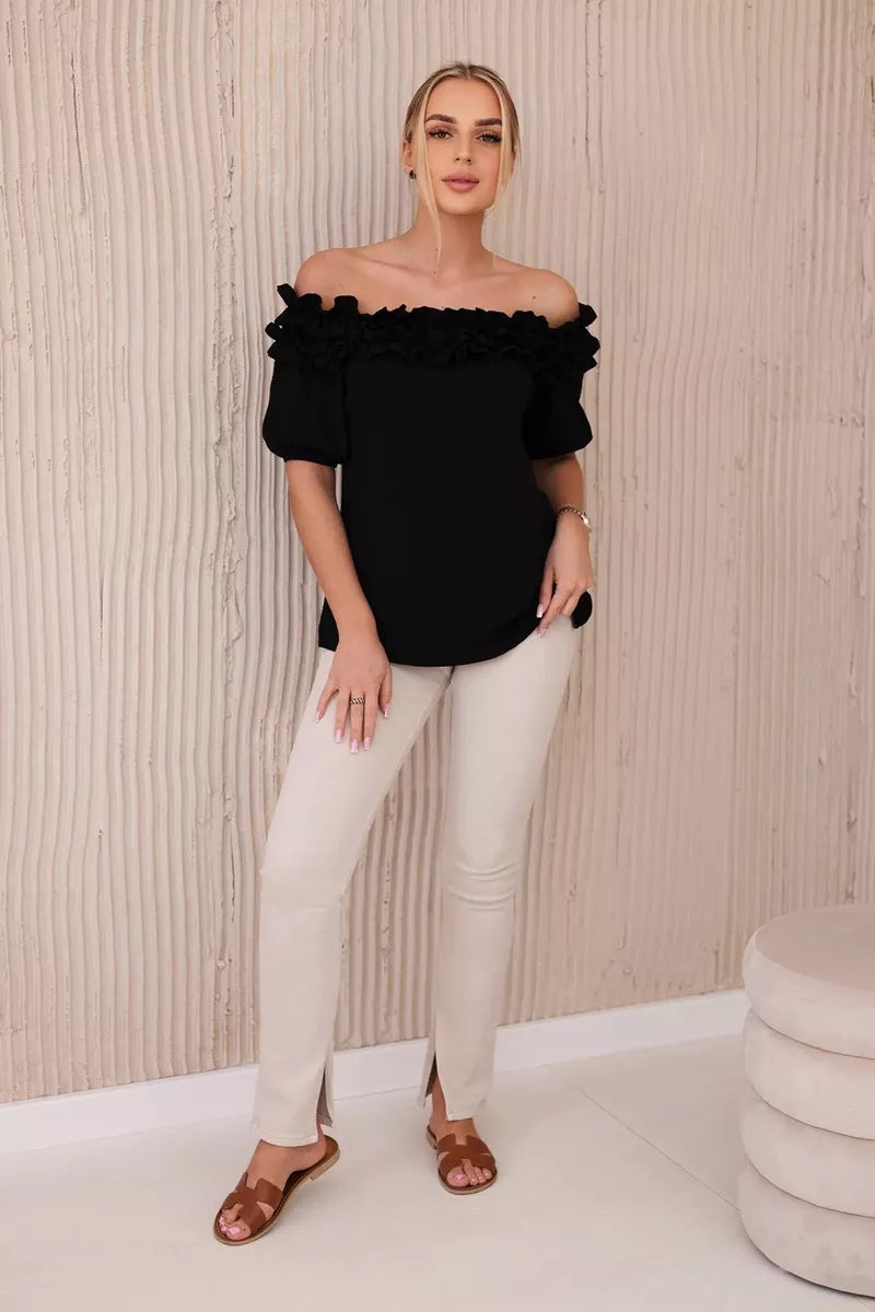 Women's black blouse Lorena