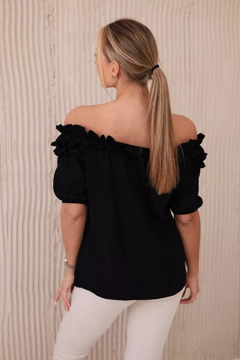 Women's black blouse Lorena