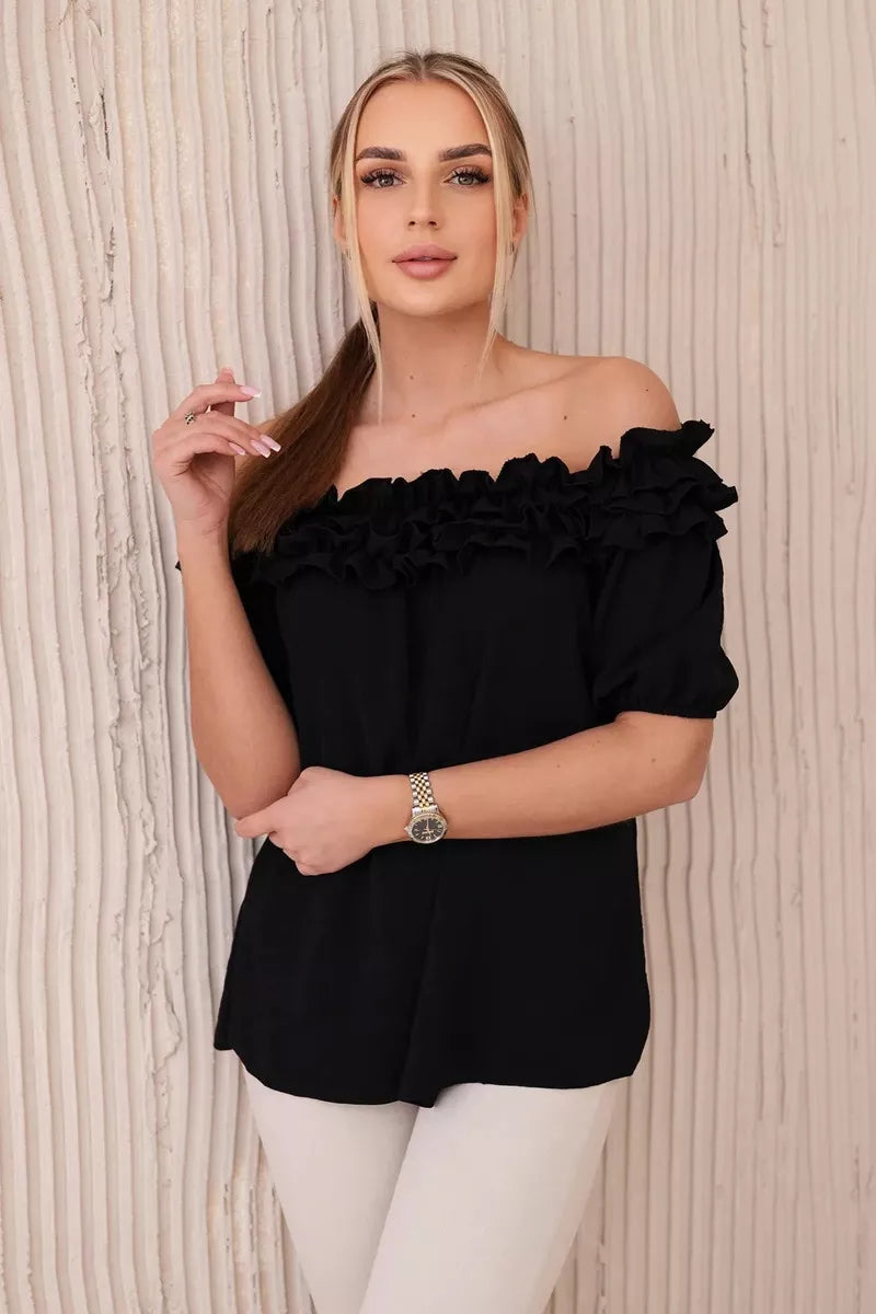 Women's black blouse Lorena