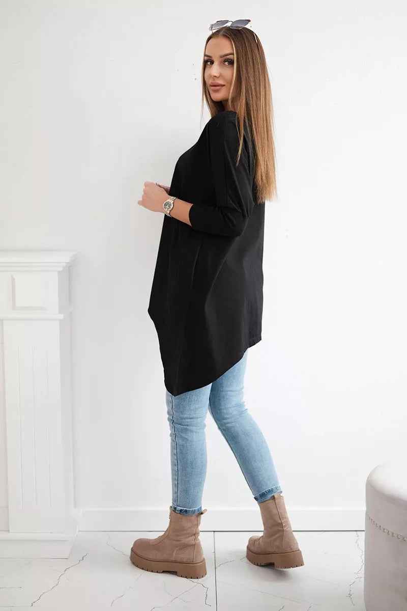Women's black blouse Rosit