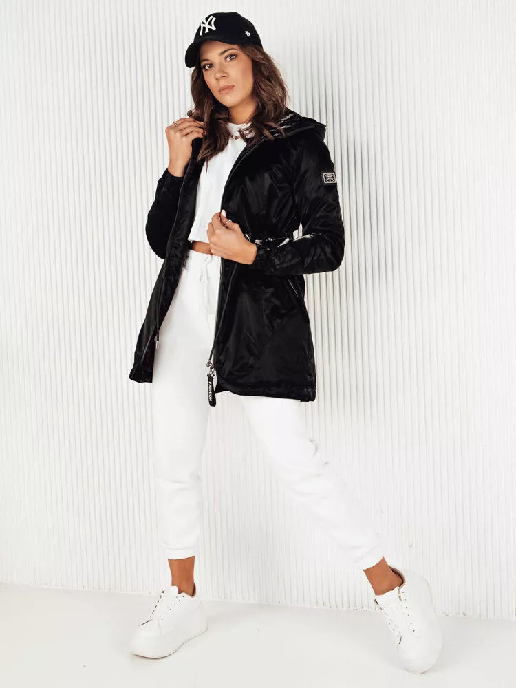 Women's black parka jacket Henis